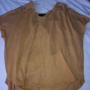 Urban Outfitters yellow short sleeve sweater